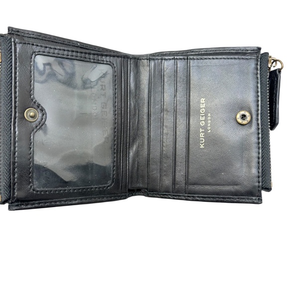 Kurt Geiger black leather compact mini wallet - Picture 4 of 8
